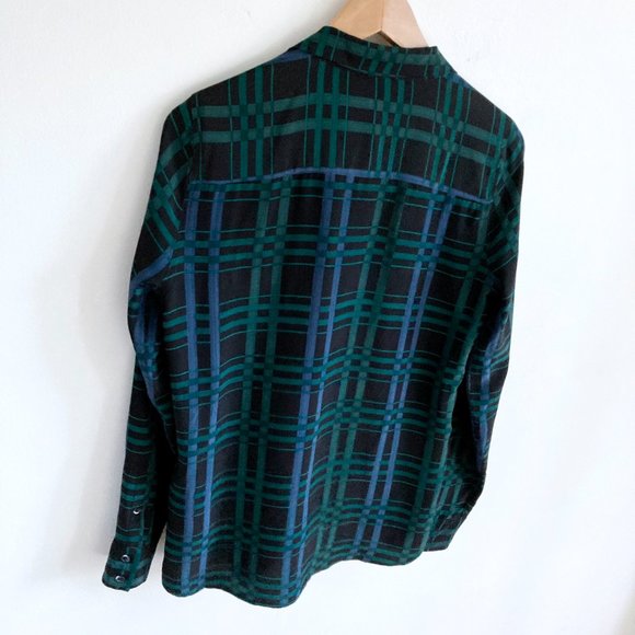 Equipment Women's Adalyn 100% Silk Shirt Blouse Black Ink Multi Camp V Collar S - Picture 7 of 14